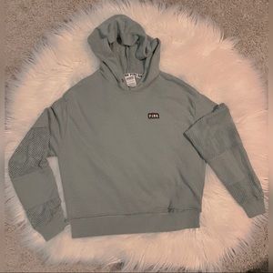 69:Pink Victoria’sSecret longsleeve hoodie croptop